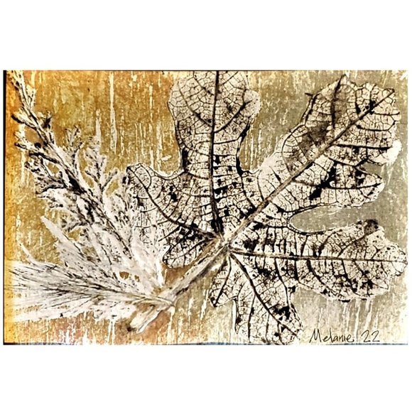 Leaves II Monoprint - Picture 2 of 6